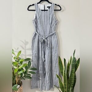 Banana Republic Gray Striped Sleeveless Jumper